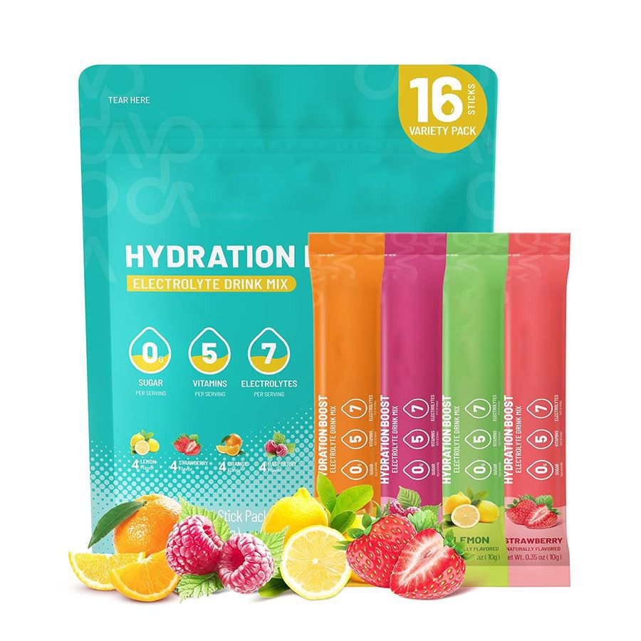 Hydrimoost Xoom Qab Zib Qab Zib Khoom Qab Zib Hluav Taws Xob Electrolyte Vitamin Haus Mix Sticks